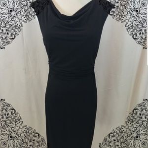 Black sheath dress